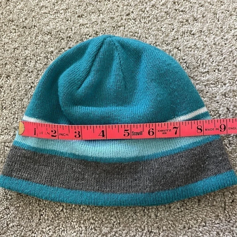 Gerry Turquoise Gray Beanie Hat Boys Girls Snow Winter Outdoor Fall Lightweight